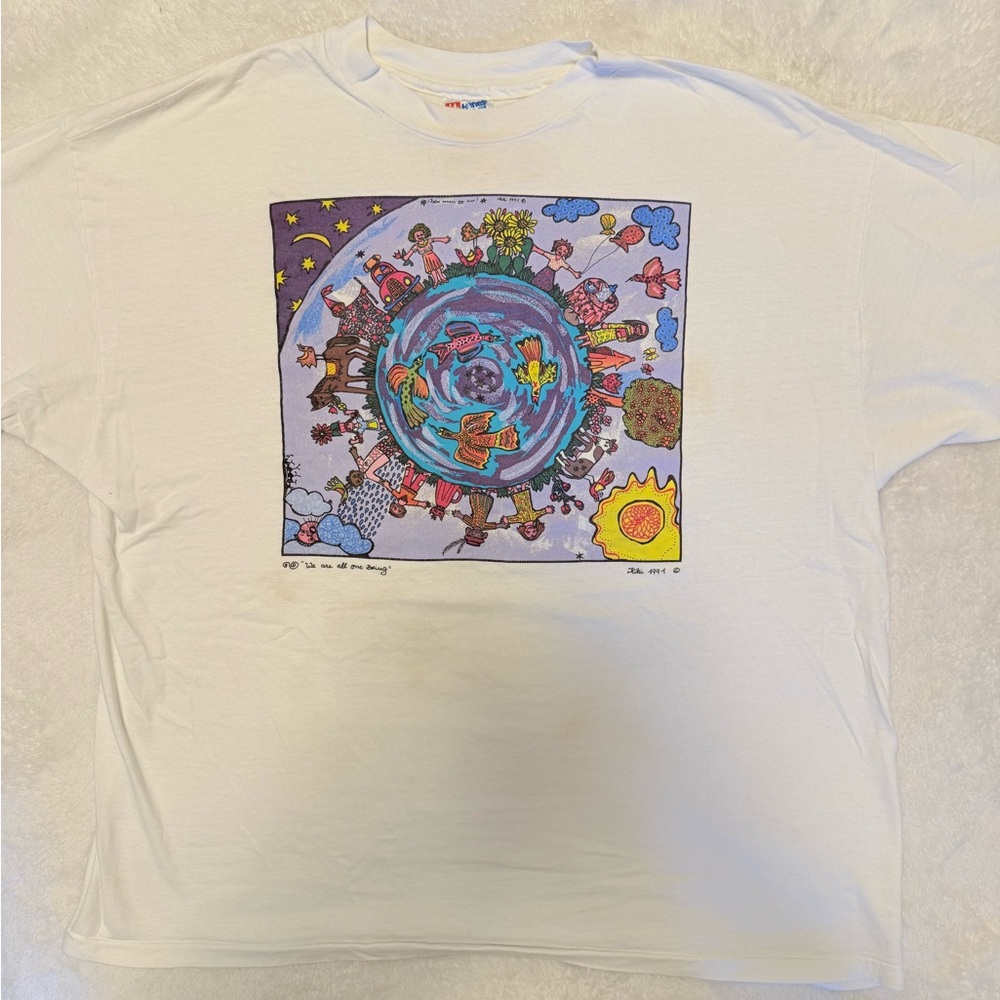 Vintage 1991 beefy white tee